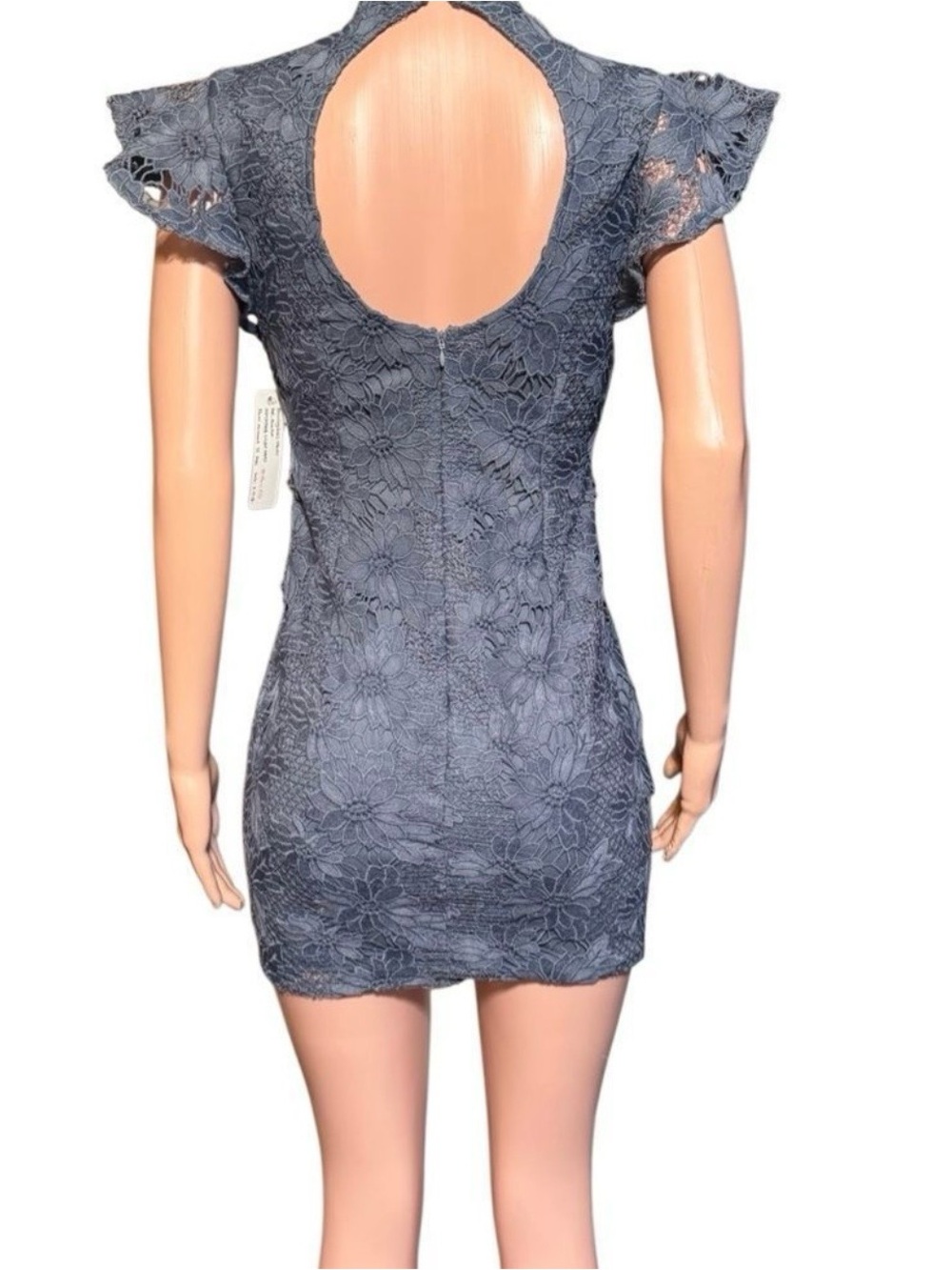 SER.O.YA Floral Lace Midi Dress aqua - Picture 6 of 8